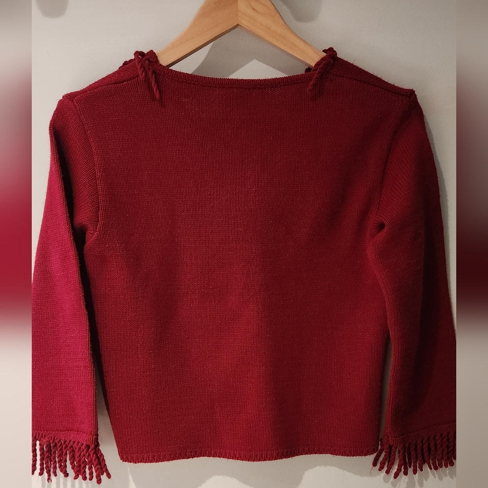 Elda Kameks Osmanbey Fringe Sleeved Shirt Wool Acrylic - Picture 7 of 10